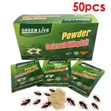 Green Leaf Cockroach Killing Bait (50 x Packets) 5 gm