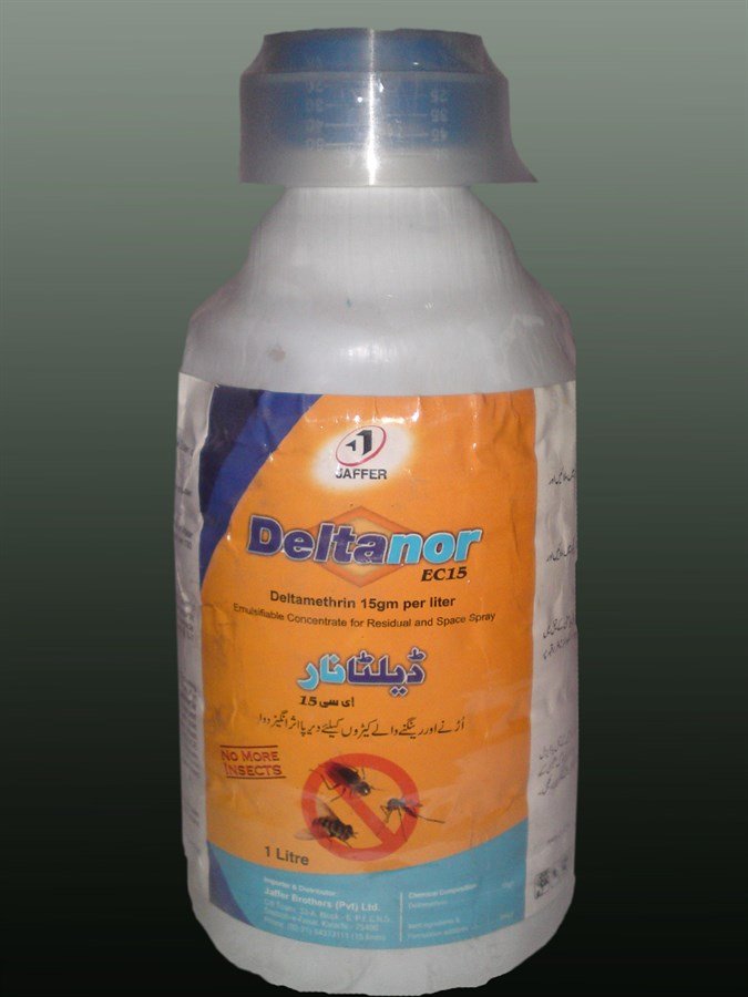 SKY SEEDS DELTANOR 15 EC 1000 ML 1Pcs Deal ACTIVE INGREDIENTS: DELTAMETHRIN 15gm Per Liter Emulsifiable concentrate for residual and space spray